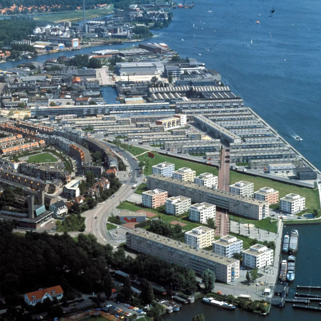 foto van het ijplein van boven